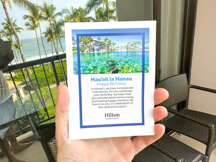 Hilton Waikoloa Village free drink