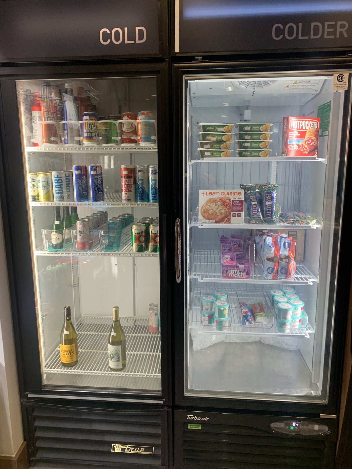 Hotel market refrigerator items at Homewood Suites Austin Round Rock