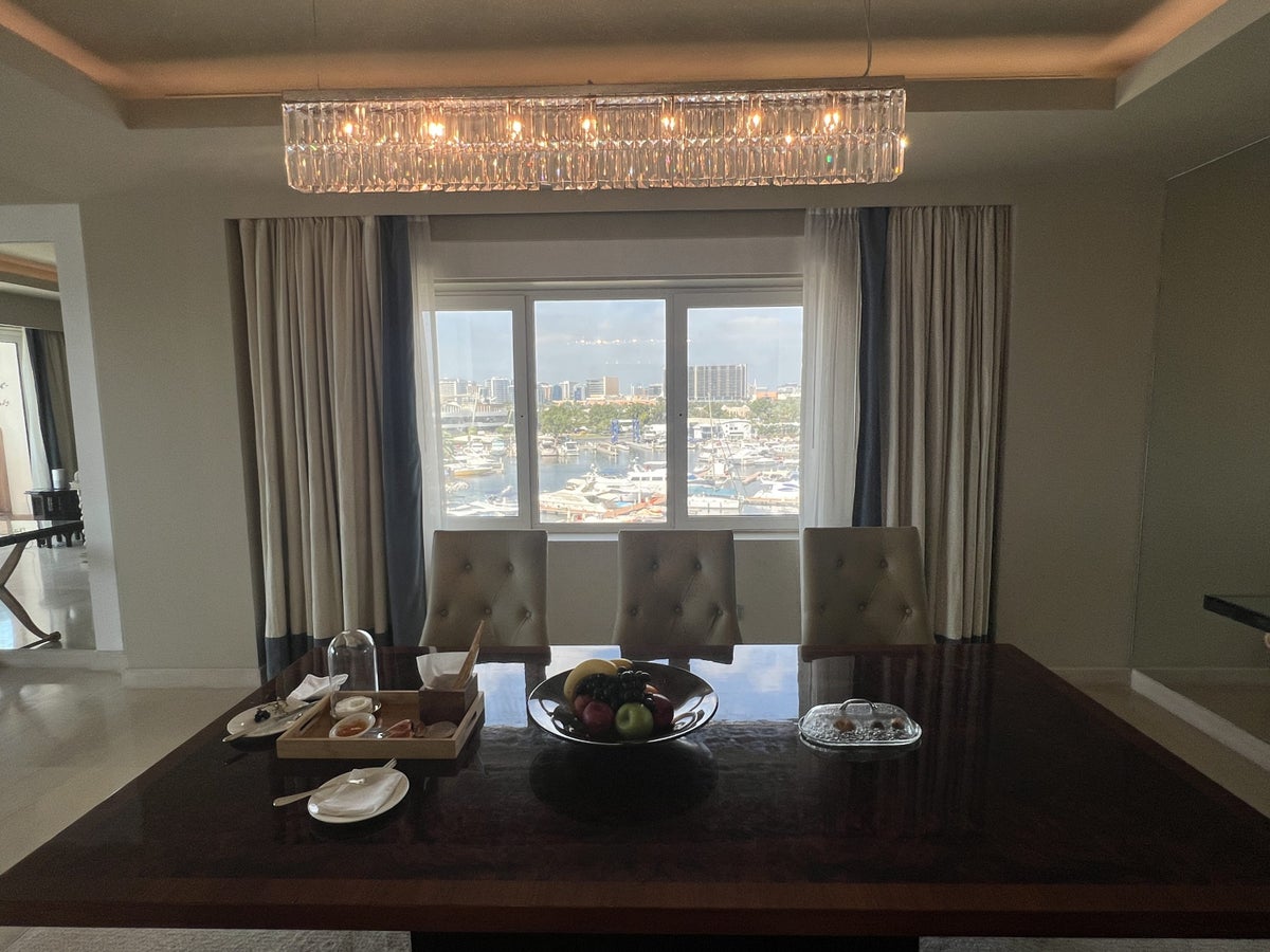 Park Hyatt Dubai Penthouse Suite Dining Table views