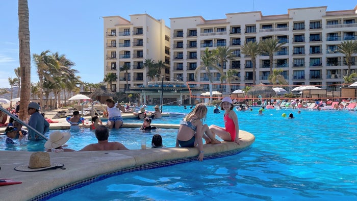 Hyatt Ziva Los Cabos P133 Kids at Waterpark.16×9 copy Infinity pool and hot tub at Hyatt Ziva Los Cabos