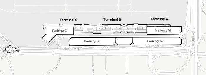 John Wayne Airport Map