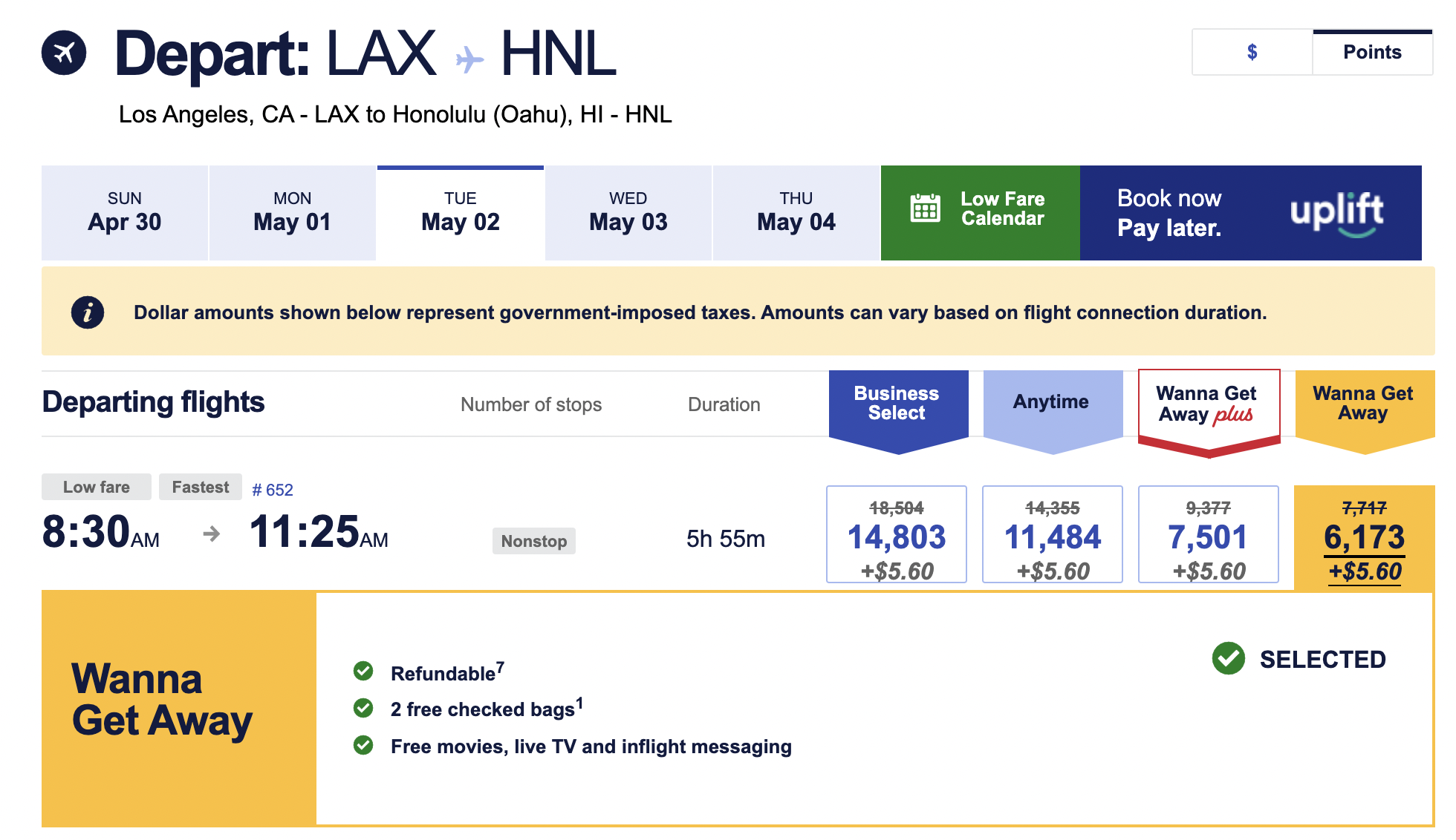20 Discount on Flights Booked With Southwest Rapid Rewards