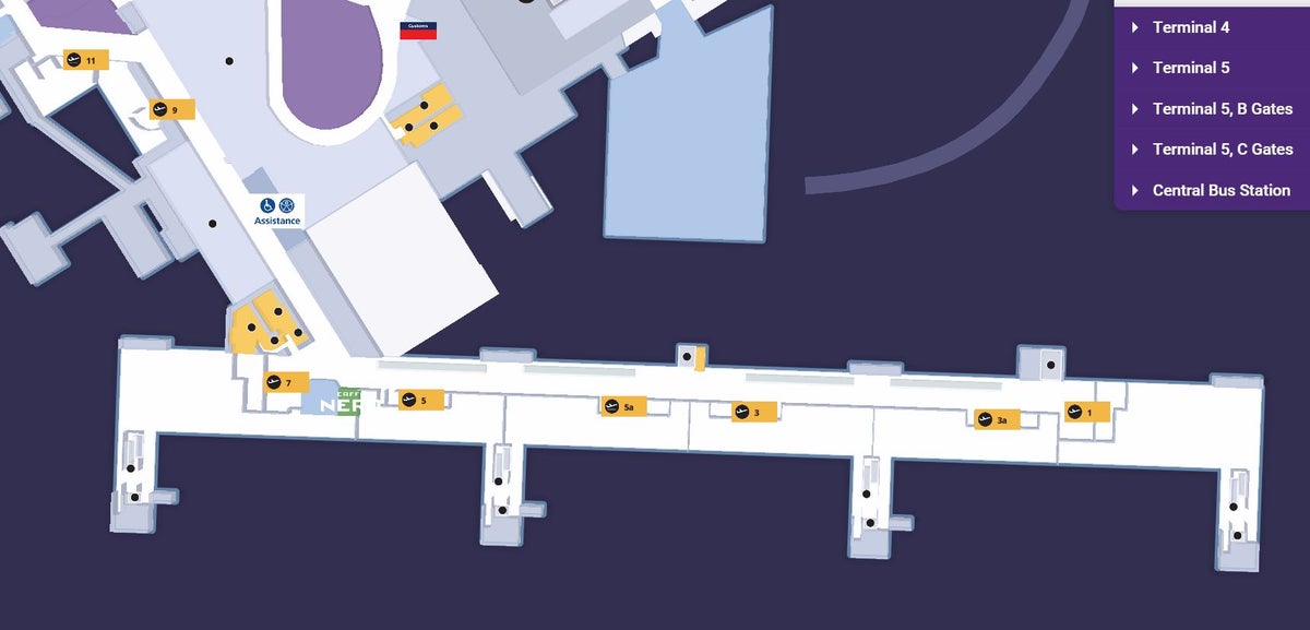 London Heathrow Airport Terminal 3 gates 1 to 11