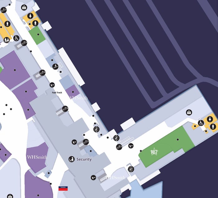 London Heathrow Airport Terminal 3 level 1 departures London Heathrow Airport Terminal 3 level 1 departures