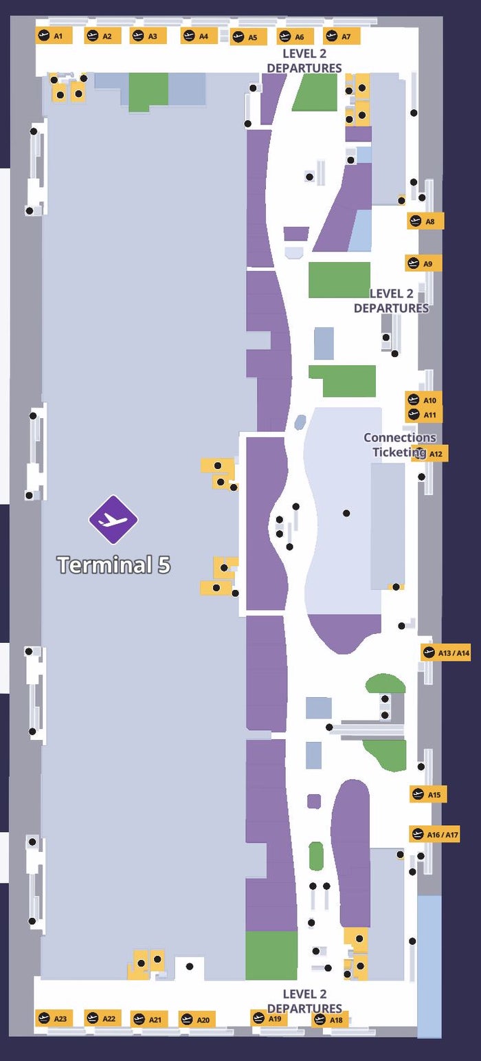 London Heathrow Airport Terminal 5 Gates A1 A23 London Heathrow Airport Terminal 5 Gates A1 A23