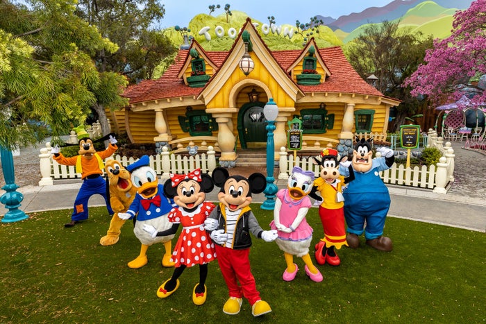 Mickey Mouse Minnie Mouse and Pals Return to Mickeys Toontown at Disneyland Park