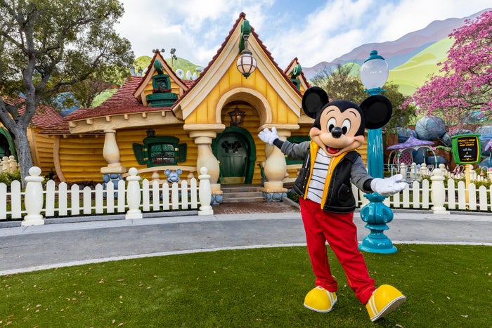 Mickey Mouse Sports New Outfit in the Reimagined Mickeys Toontown at Disneyland Park Mickey Mouse Sports New Outfit in the Reimagined Mickeys Toontown at Disneyland Park