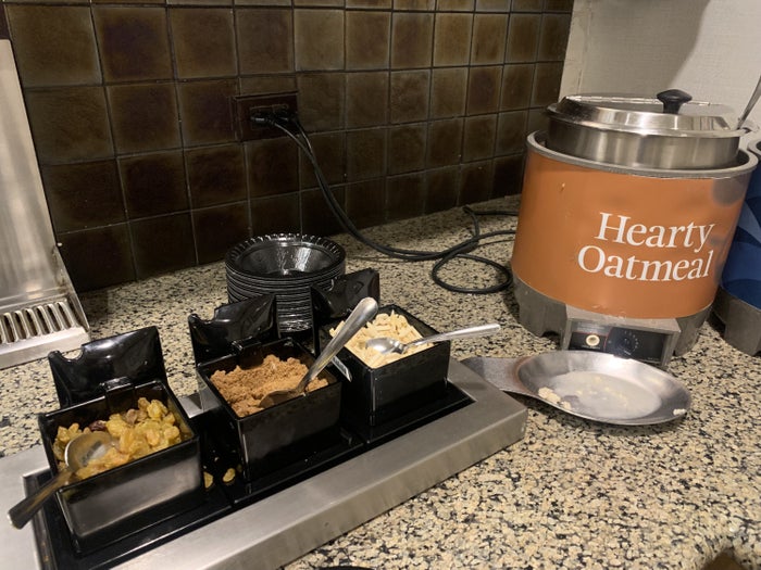 Oatmeal breakfast at Homewood Suites Austin Round Rock