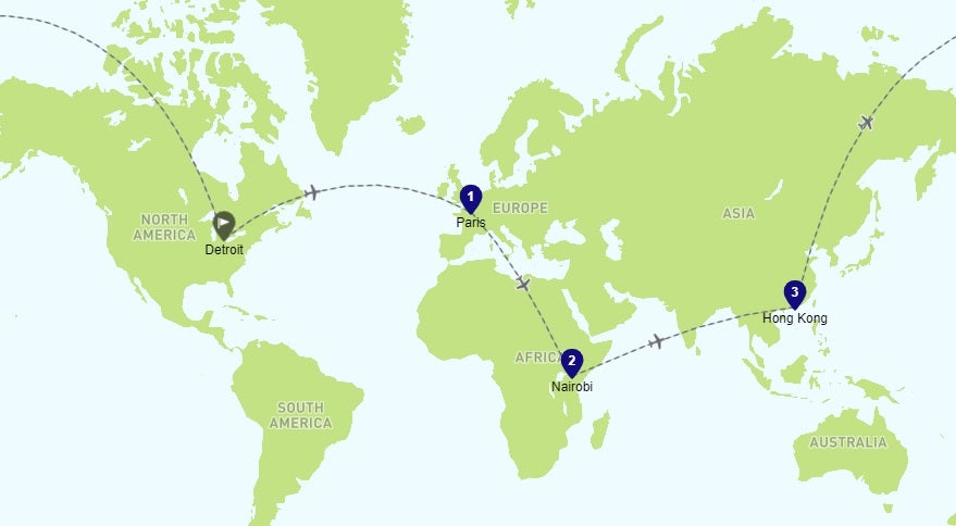 Ba round sale the world ticket