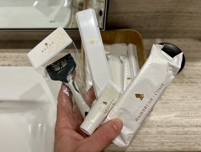 Singapore SilverKris First Class lounge at SYD washroom amenities