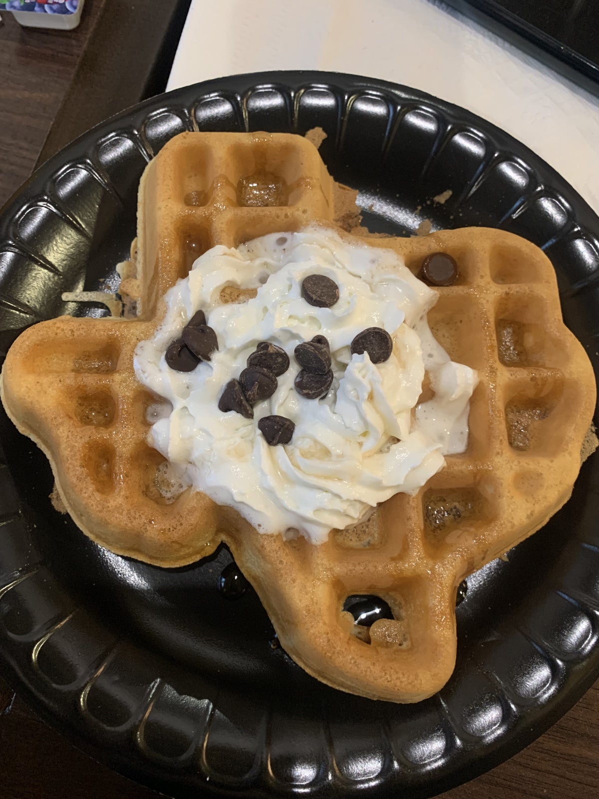 Texas waffle breakfast at Homewood Suites Austin Round Rock 