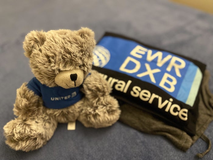 United Inaugural EWR DXB Polaris amenities