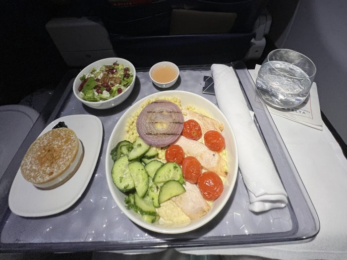 Delta First Class Meal MIA LGA