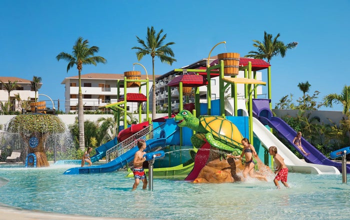 The waterpark at Dreams Isla Mujeres Golf & Spa Resort.