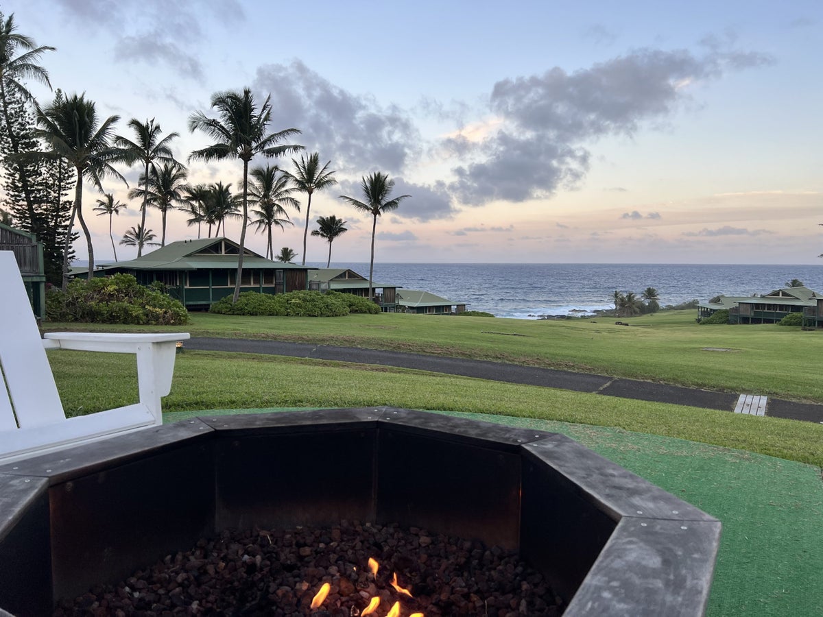 Hana Maui Firepit Sunset
