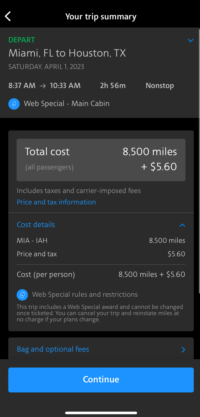 American Airlines App Screenshot
