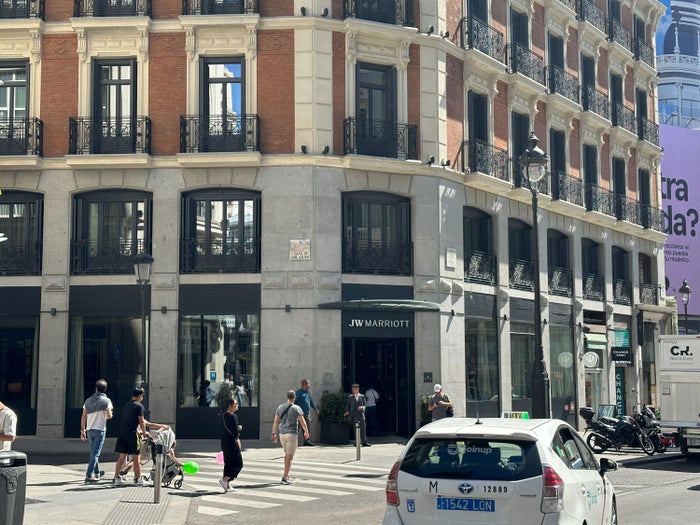 JW Marriott Hotel Madrid exterior JW Marriott Hotel Madrid exterior