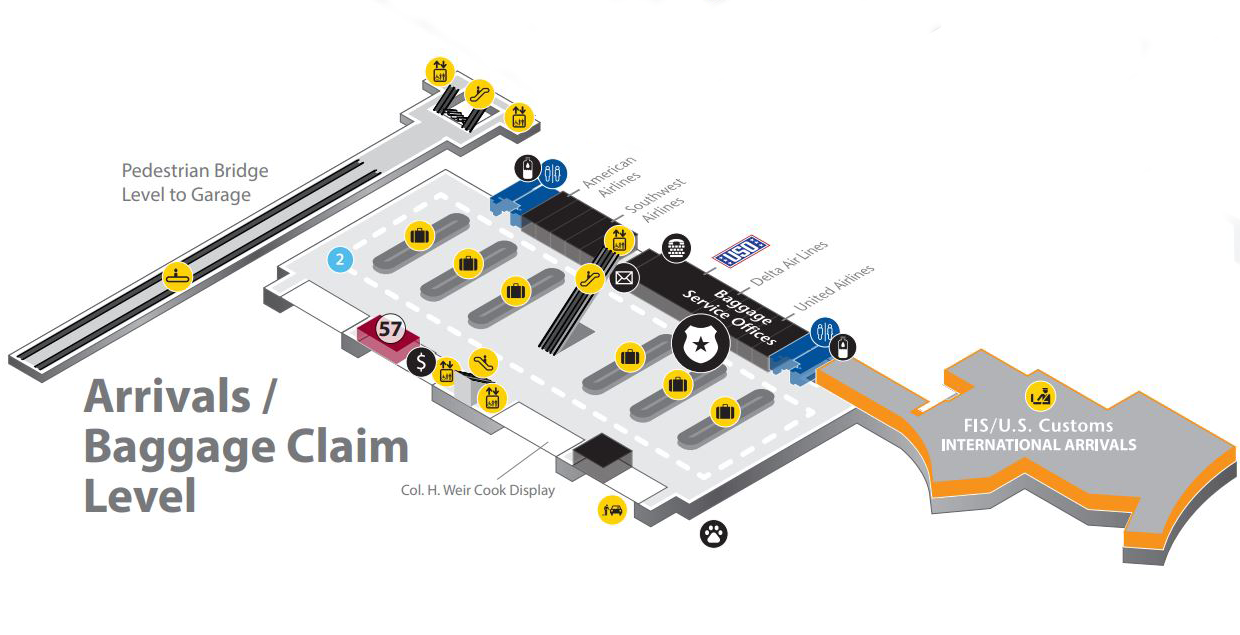 Indianapolis International Airport IND 2025 Terminal Guide Indianapolis International Airport Terminal Arrivals