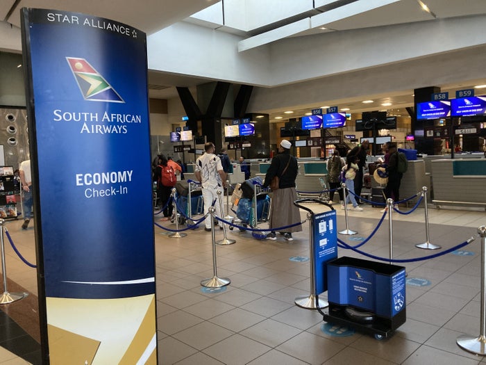 JNB SAA check in economy
