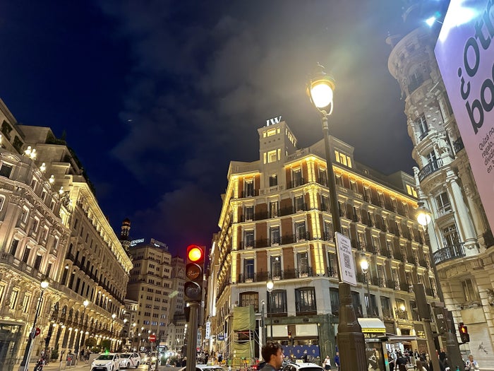 JW Marriott Madrid Exterior Nighttime JW Marriott Madrid Exterior Nighttime