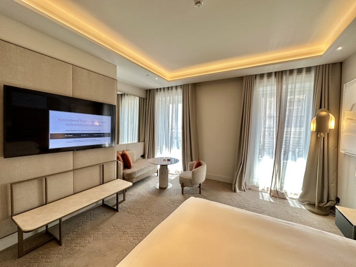 JW Marriott Madrid Room Overview From Bed JW Marriott Madrid Room Overview From Bed