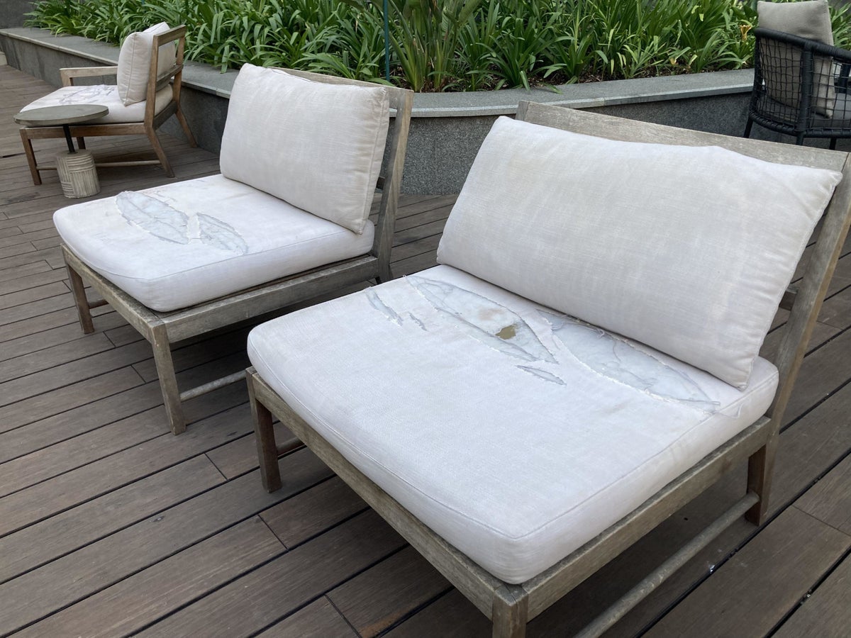 Johannesburg Marriott Hotel Melrose Arch uncovered pool chairs