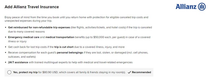 Marriott Bonvoy Travel Insurance