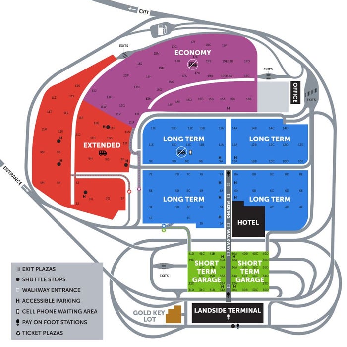 Pittsburgh International Airport Parking Map Pittsburgh International Airport Parking Map