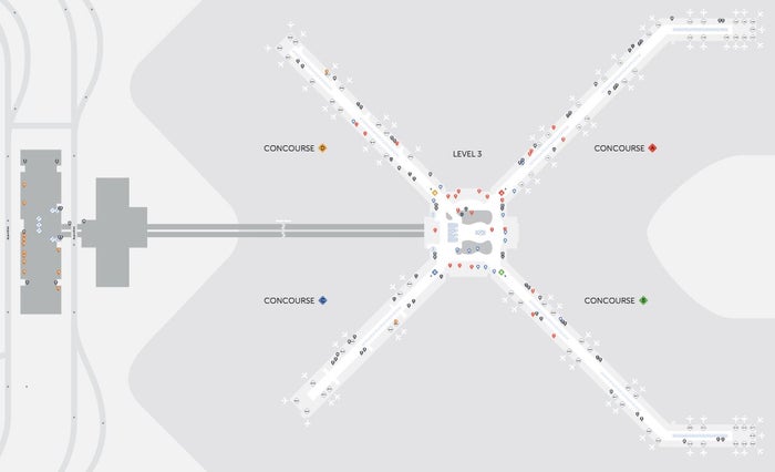 Pittsburgh International Airport map Pittsburgh International Airport map