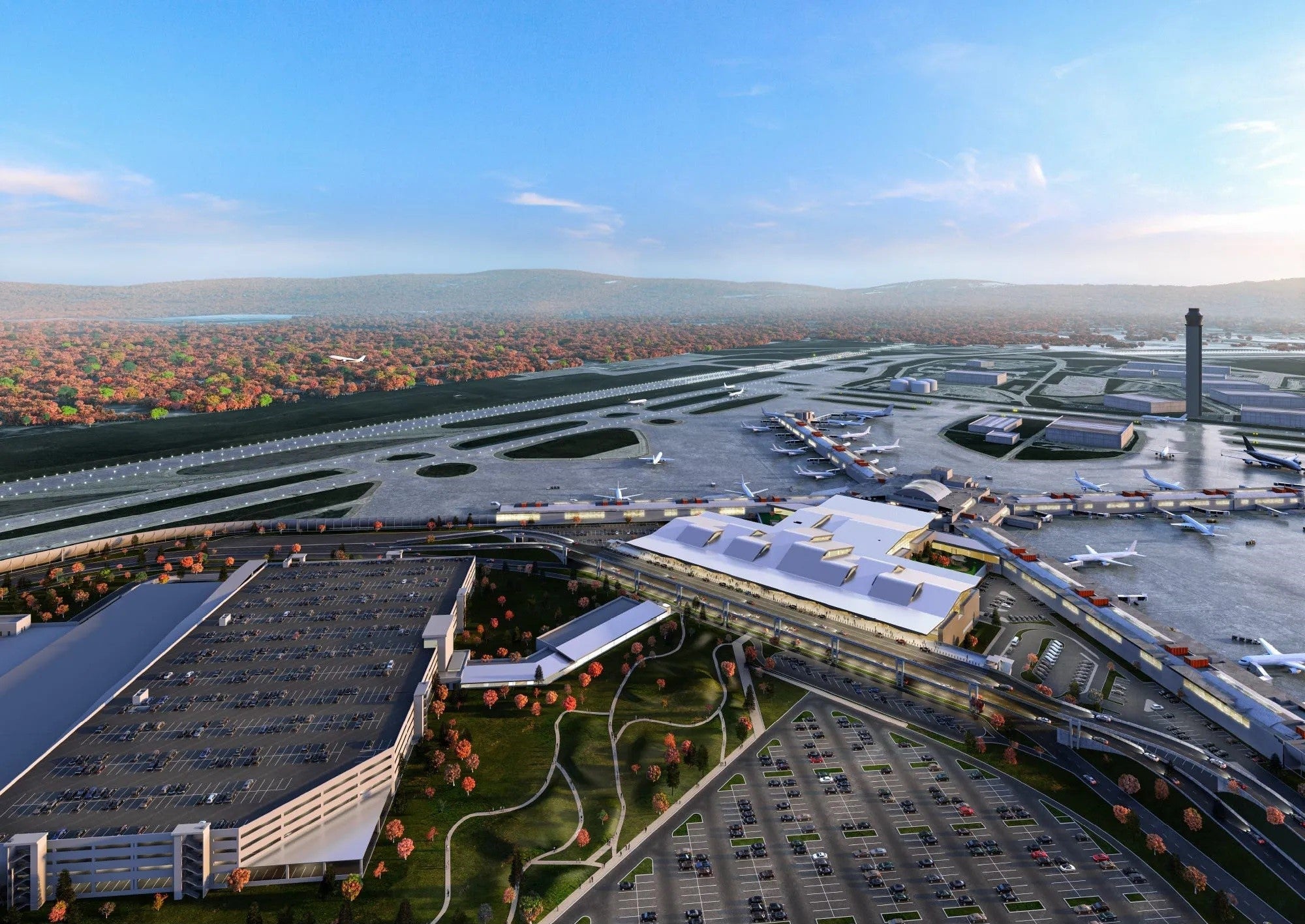 Pittsburgh International Airport rendering