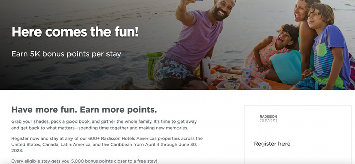 Radisson Rewards Spring Promotion