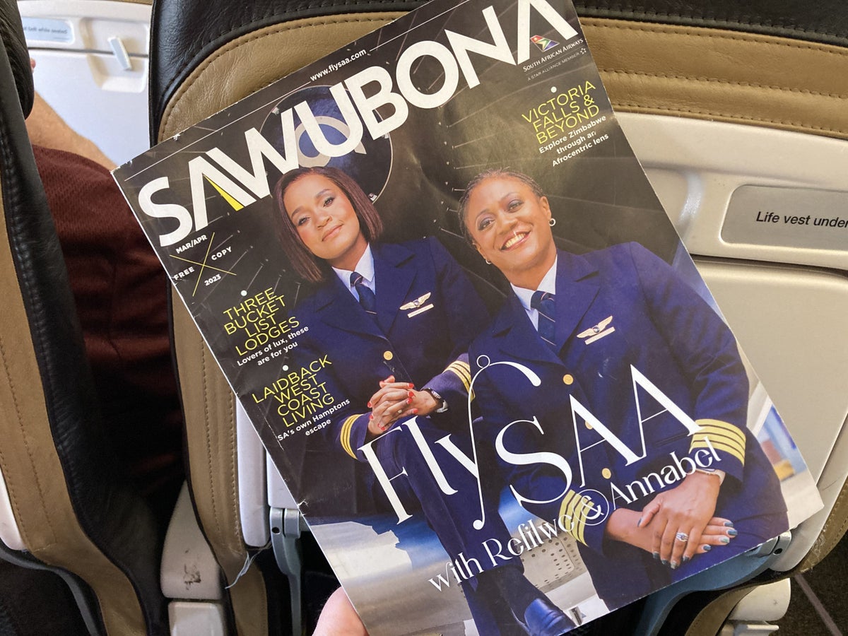 South African Airways JNB VFA Sawubona magazine