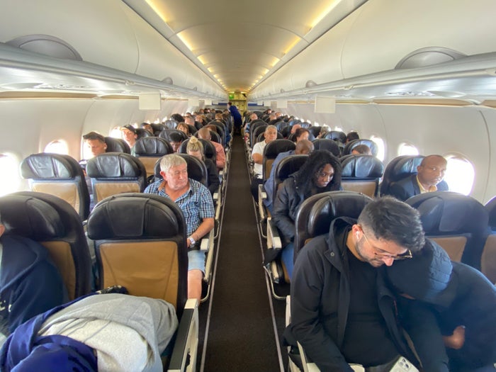 South African Airways JNB VFA economy from front