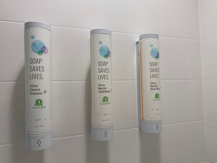 Tru by Hilton Frisco Dallas bathroom shower amenities