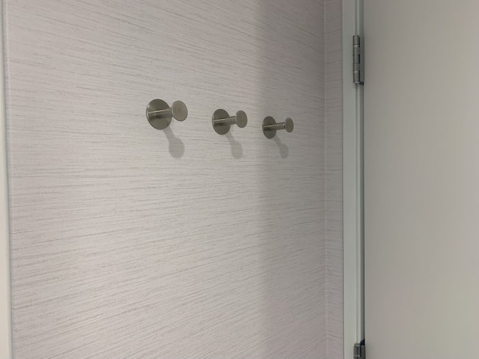 Tru by Hilton Frisco Dallas bathroom towel hooks