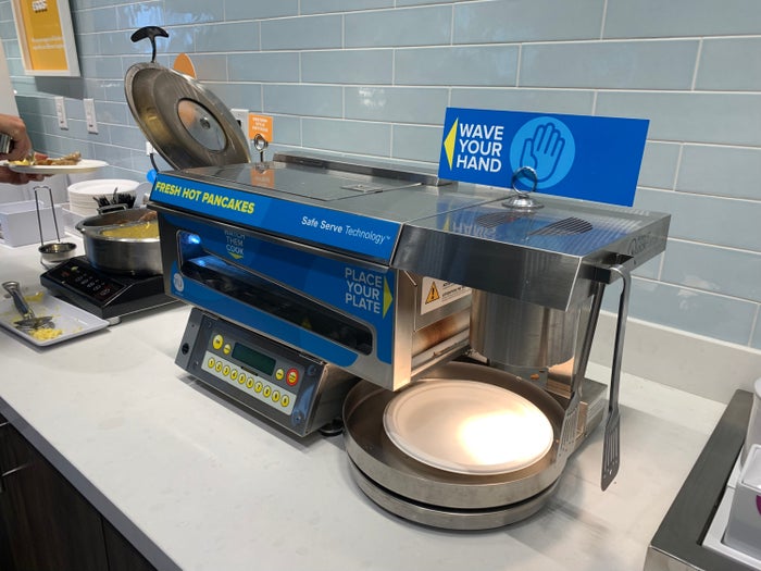 Tru by Hilton Frisco Dallas breakfast pancake machine