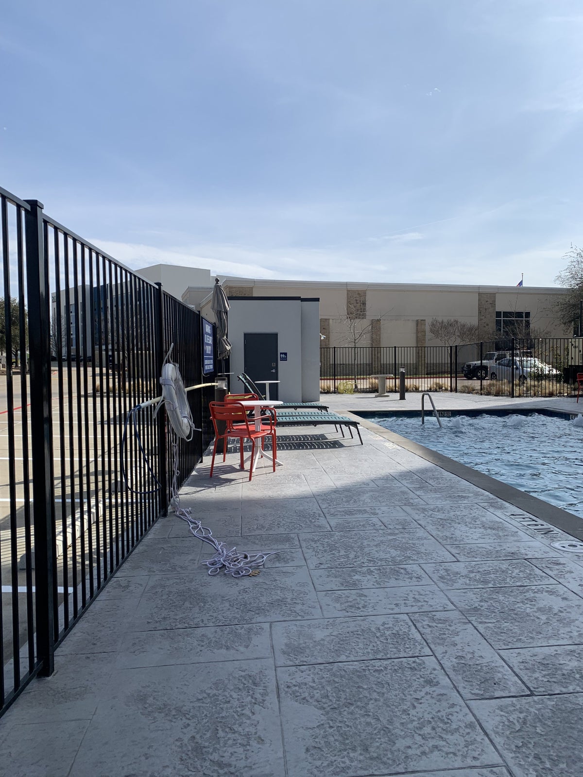 Tru by Hilton Frisco Dallas pool bathroom