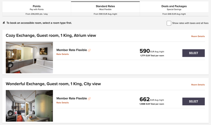 W Amsterdam Cash Rates W Amsterdam Cash Rates