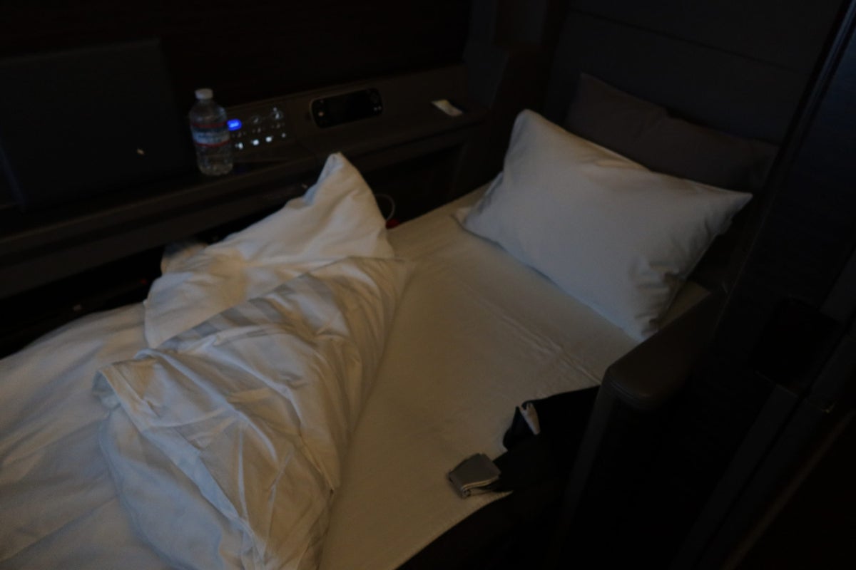 ANA First Class Bed Made