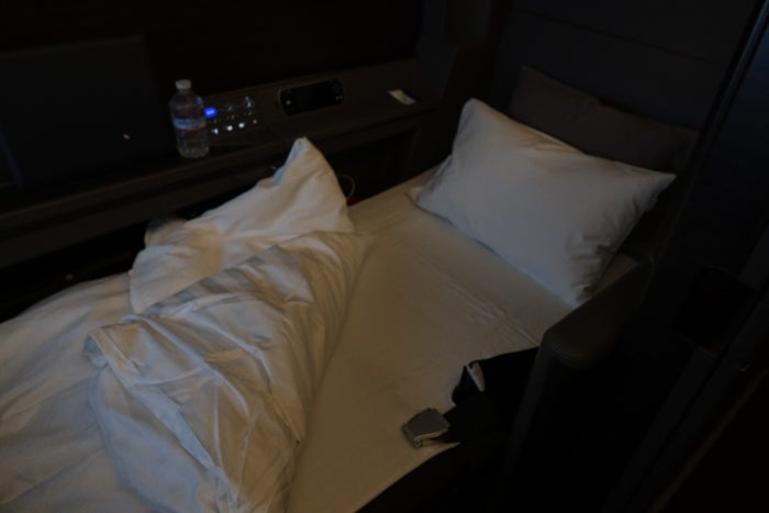ANA First Class Bed Made ANA First Class Bed Made