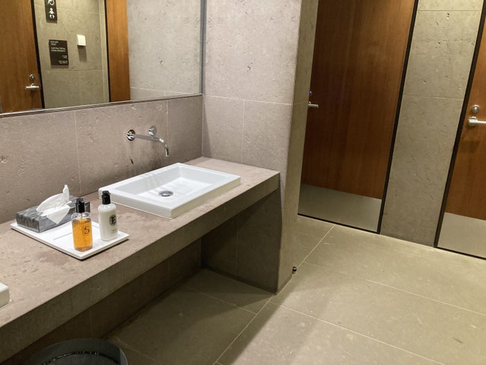 Al Maha Lounge Doha secondary bathroom interior Al Maha Lounge Doha secondary bathroom interior