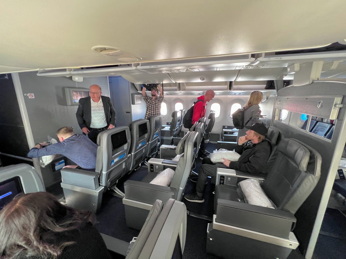 American Airlines Boeing 787 Premium Economy Cabin