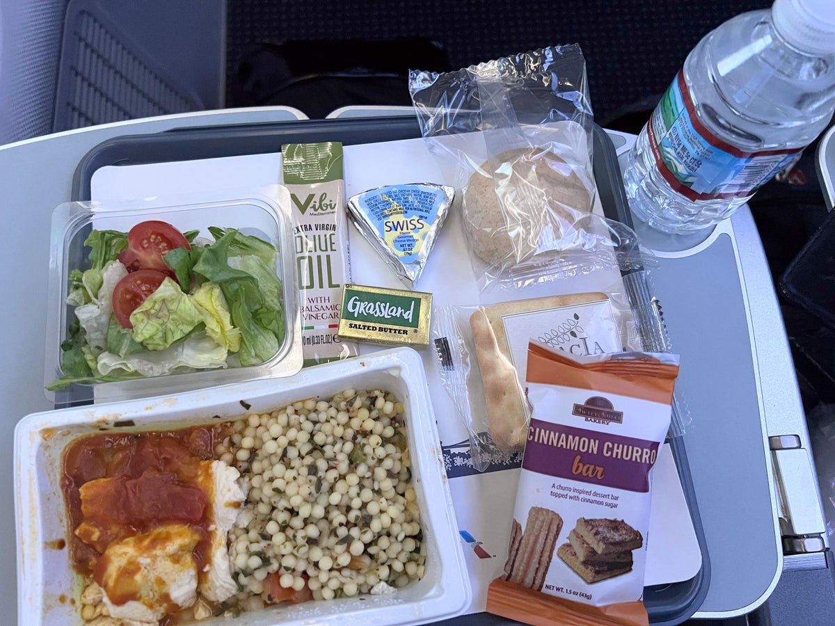 American Airlines economy meal