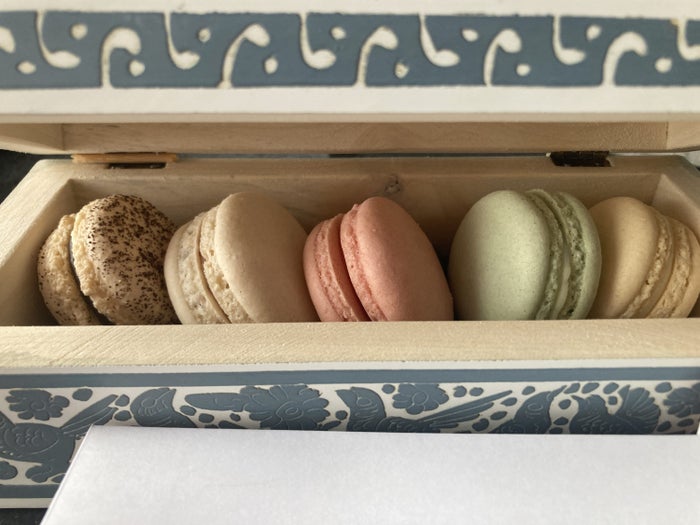 Andaz Mexico City Condesa macaron box Andaz Mexico City Condesa macaron box