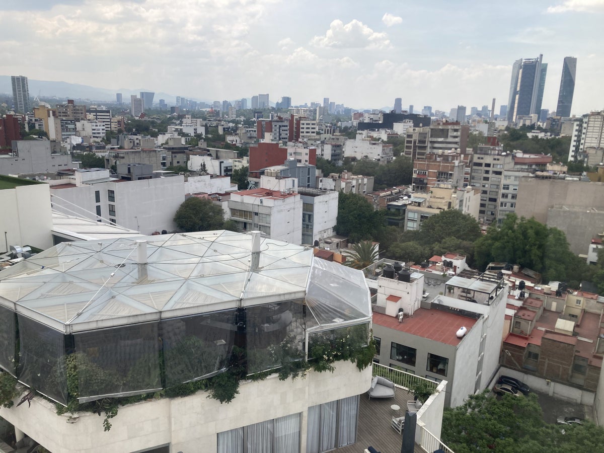 Andaz Mexico City Condesa city skyline view from room