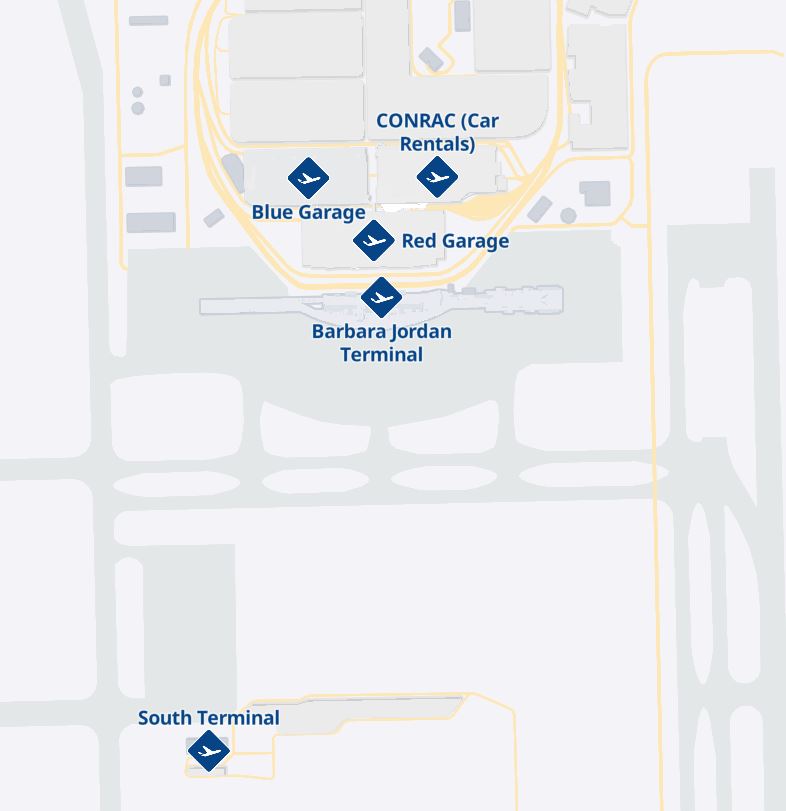 Austin Bergstrom International Airport Map