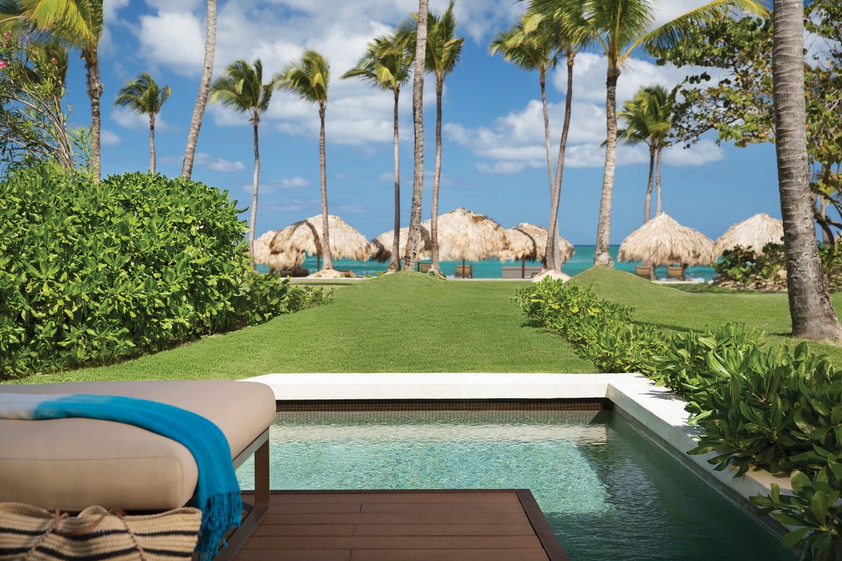 Excellence Punta Cana pool and beach view. 