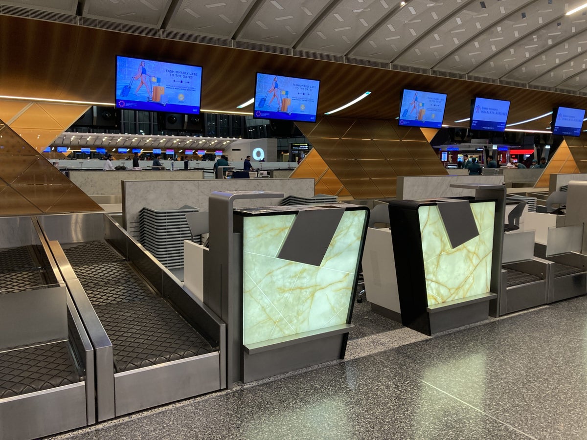 Hamad International Airport check in desks