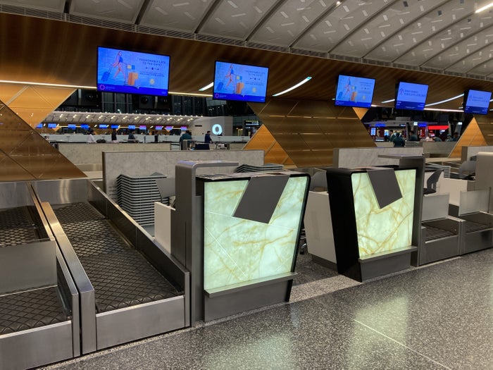 Hamad International Airport check in desks Hamad International Airport check in desks