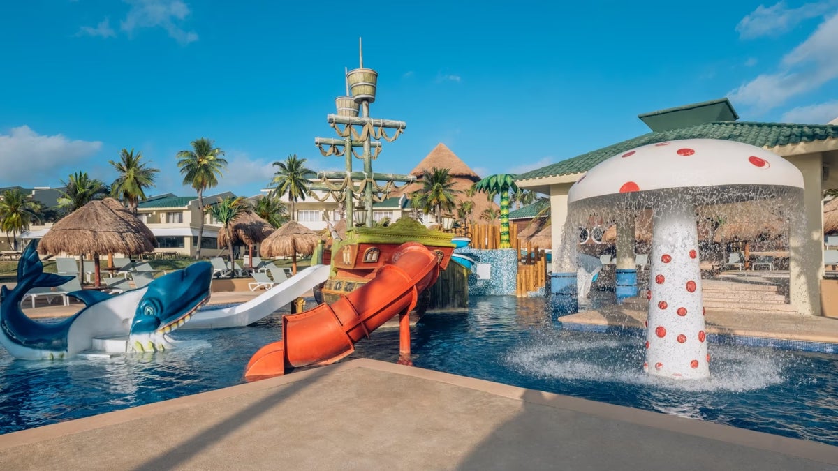 The waterpark at Iberostar Selection Cancun.
